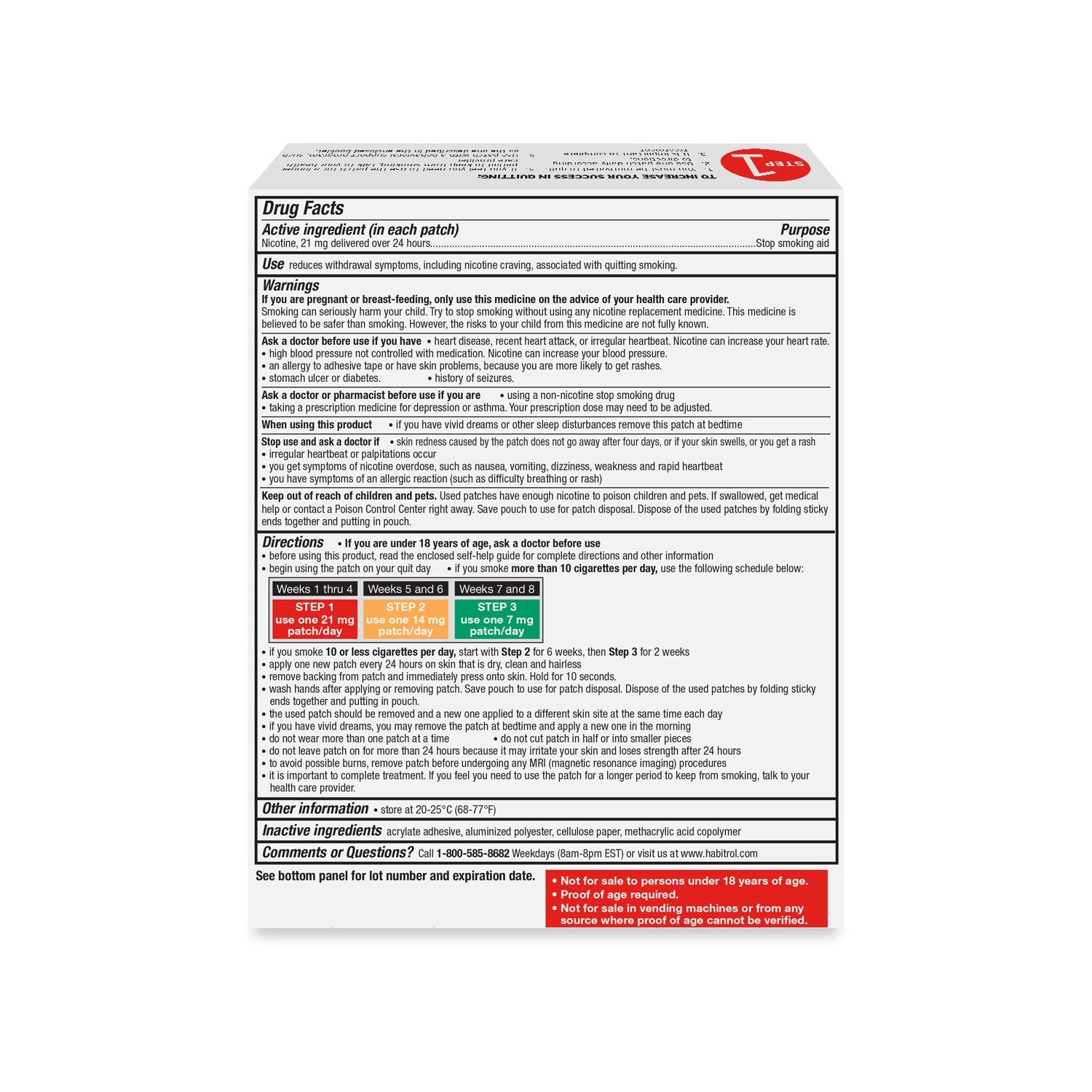 Step 1 Transdermal Patch 28ct