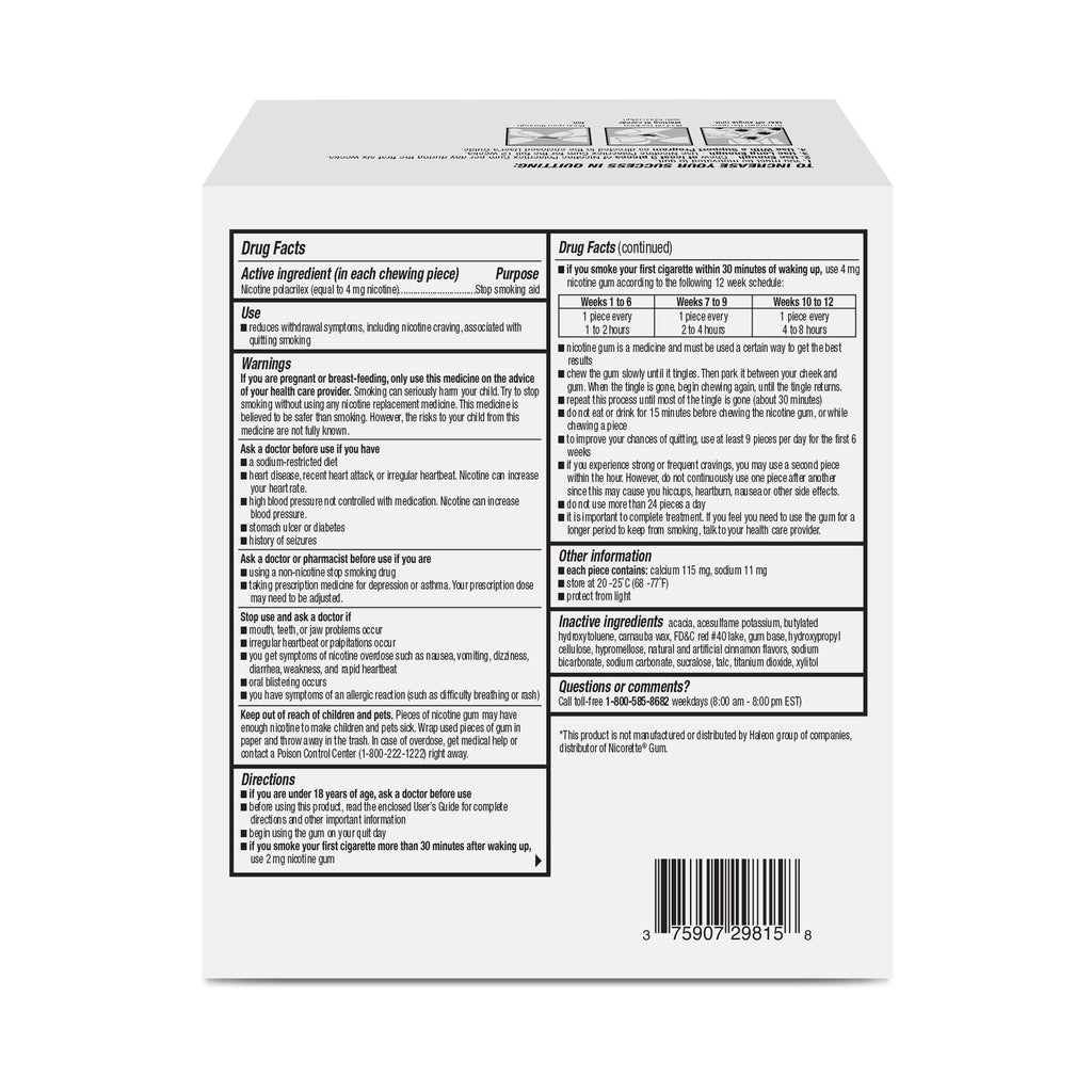 Cinnamon Gum 4mg 150ct