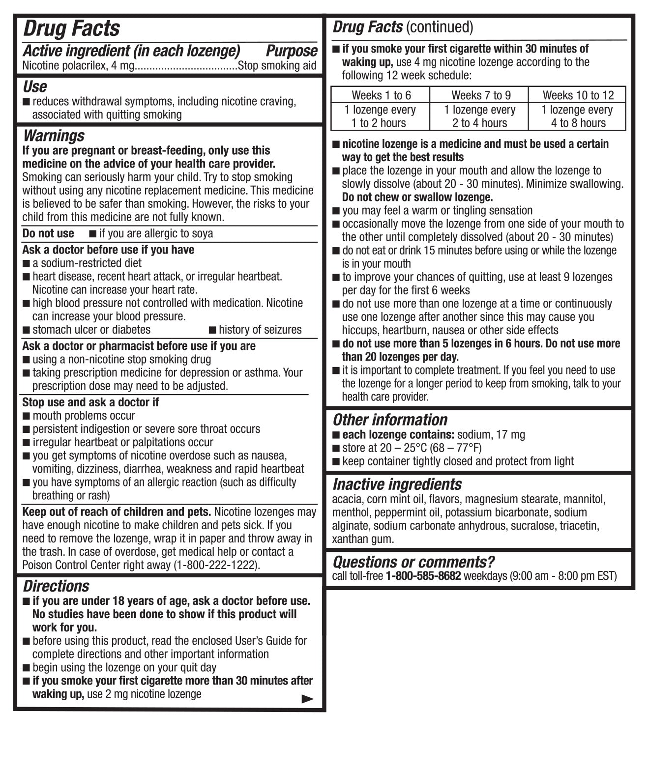 Mint Lozenge 4mg 135ct