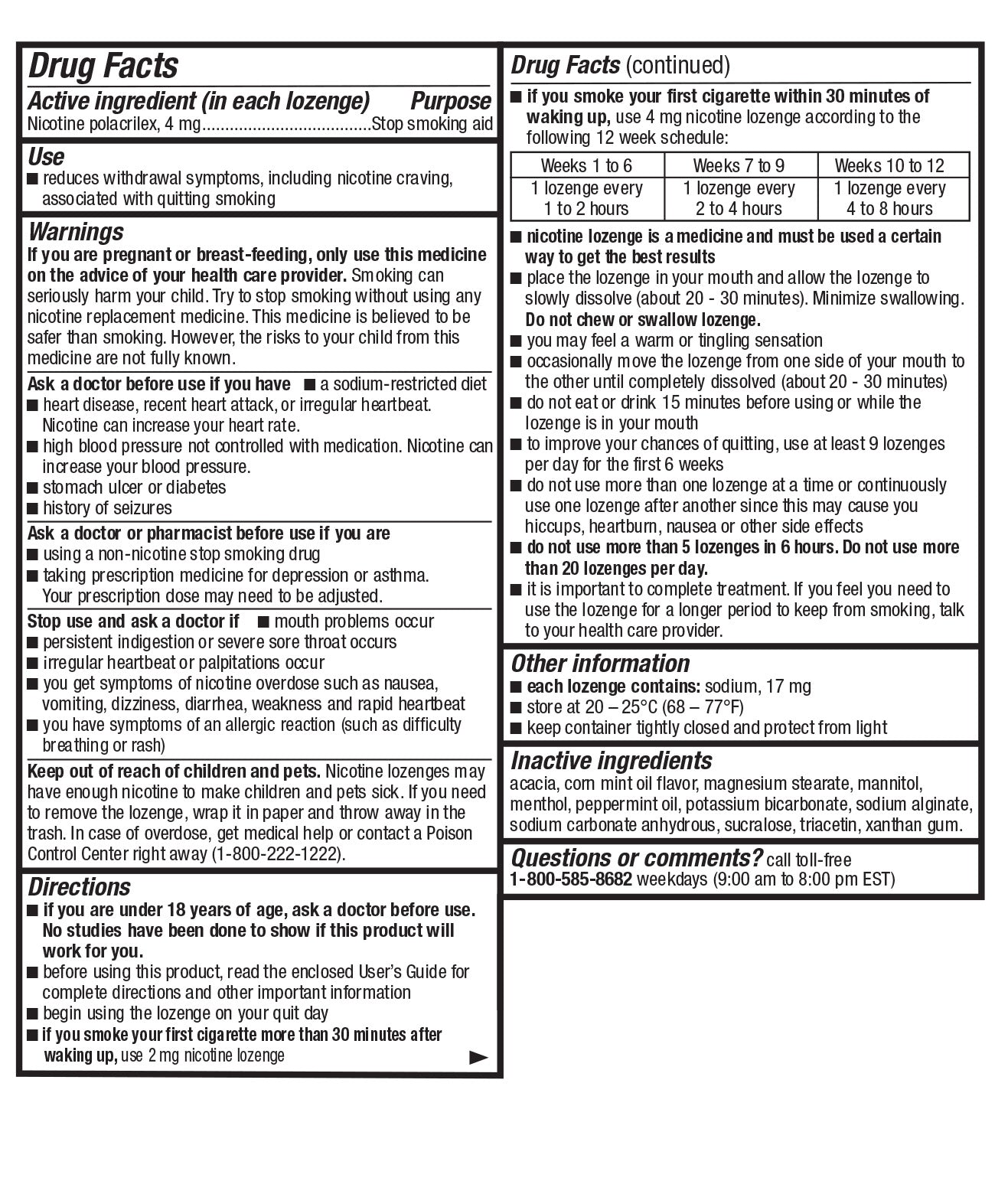 Original Lozenge 4mg 135ct