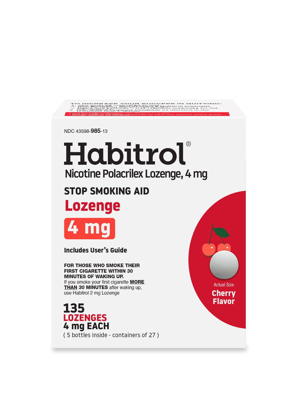 Cherry Lozenge 4mg 135ct