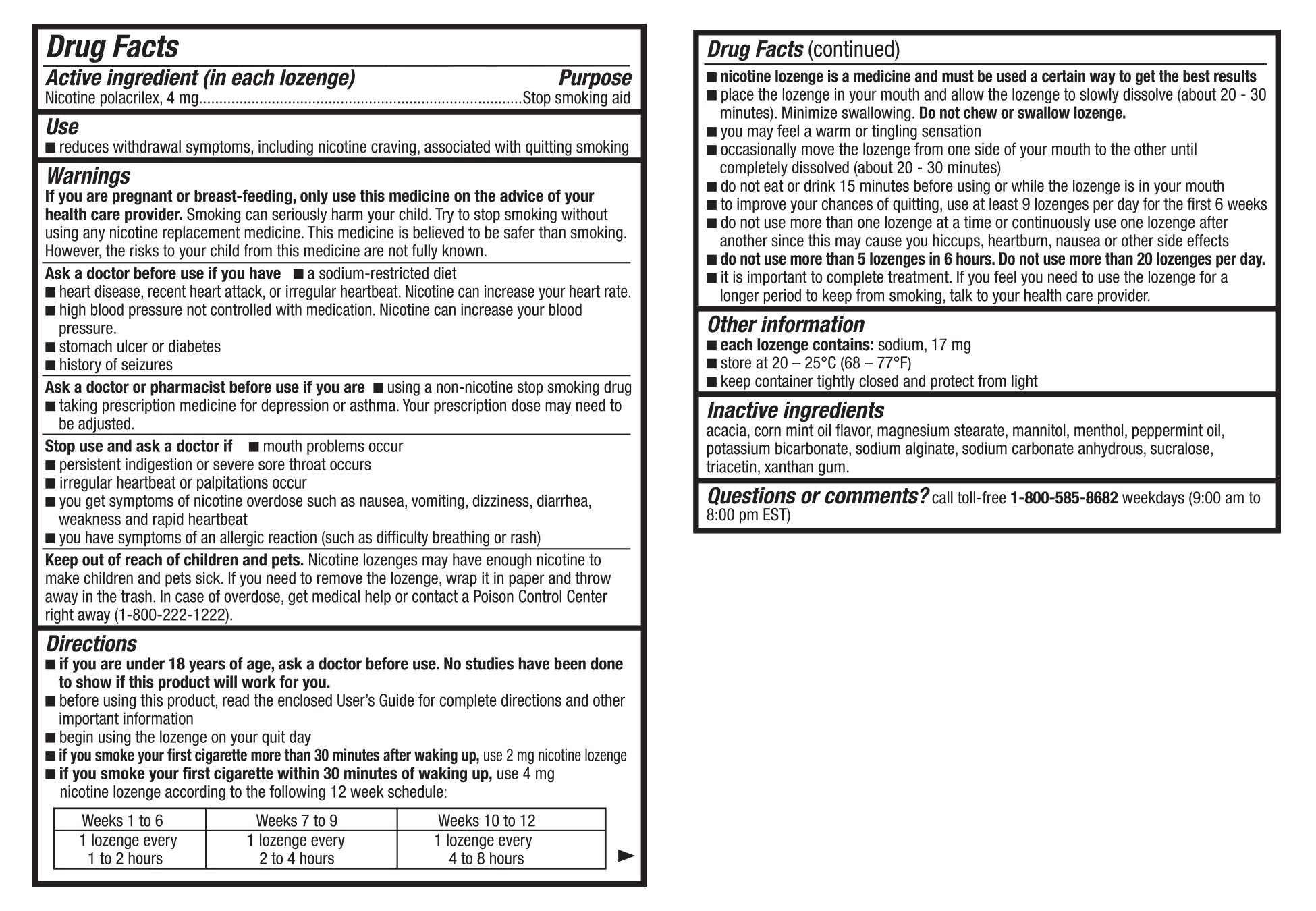 Original Lozenge 4mg 135ct