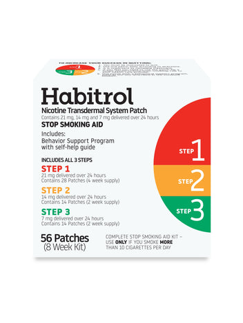 Nicotine Patch Kit Steps 1–3 (56 Count) | Habitrol