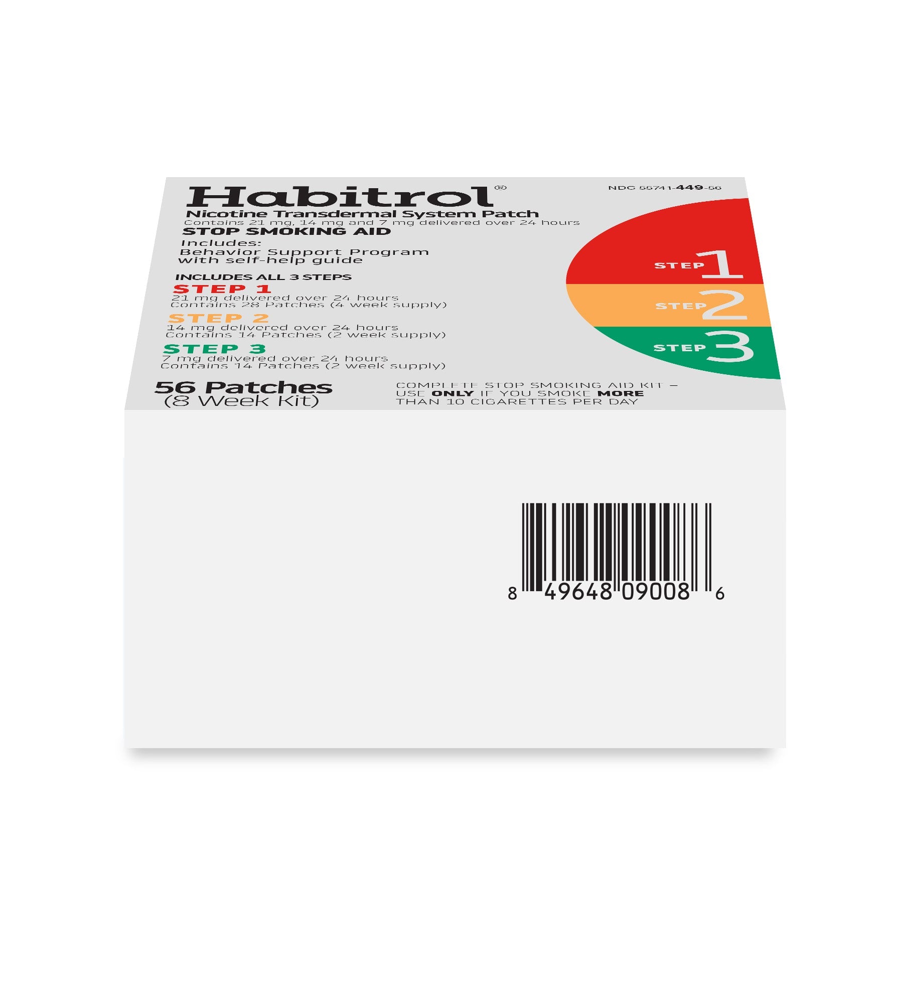 Step 1 2 and 3 Transdermal Patch Kit 56ct