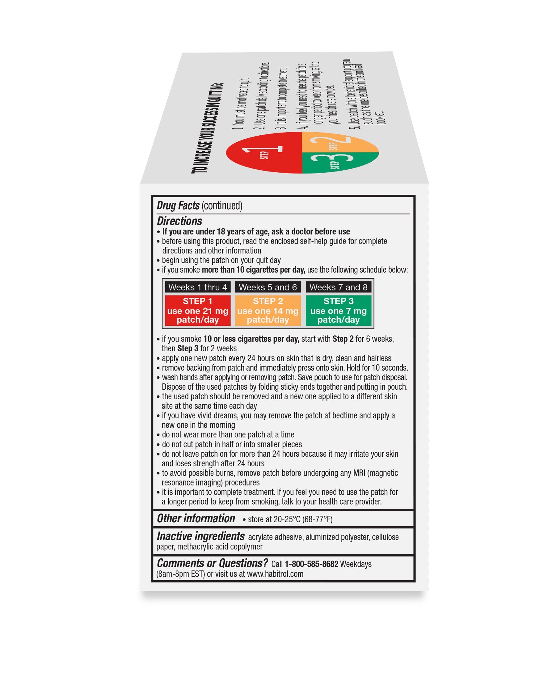 Step 1 2 and 3 Transdermal Patch Kit 56ct