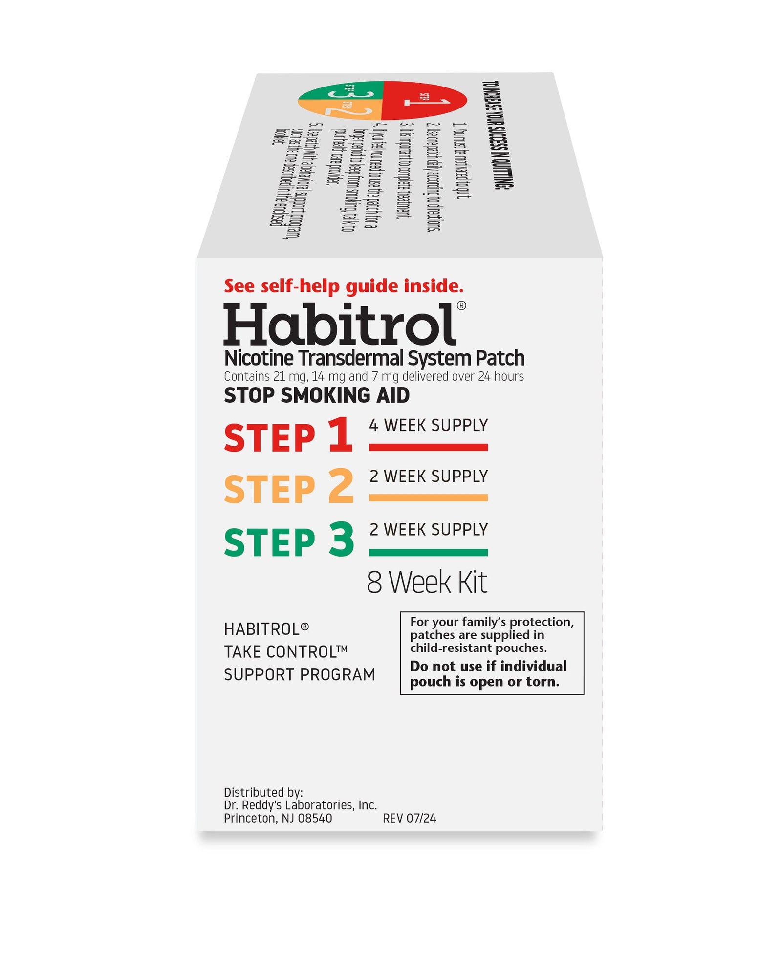 Nicotine Patch Kit Steps 1–3 (56 Count) | Habitrol